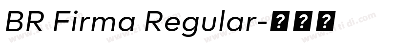 BR Firma Regular字体转换